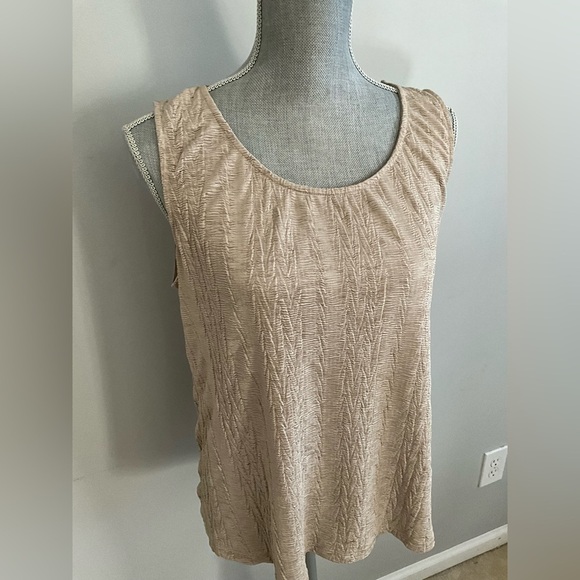 Chicos Gold Tank Top Size 2 / Large - Picture 4 of 6